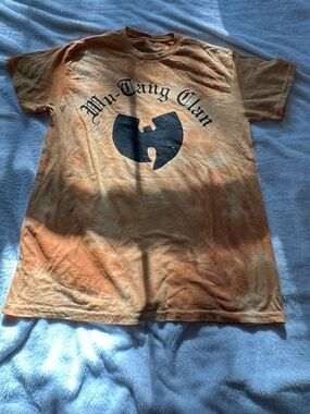Wu-Tang Clan Orange Tie-Dye Short Sleeve Tee